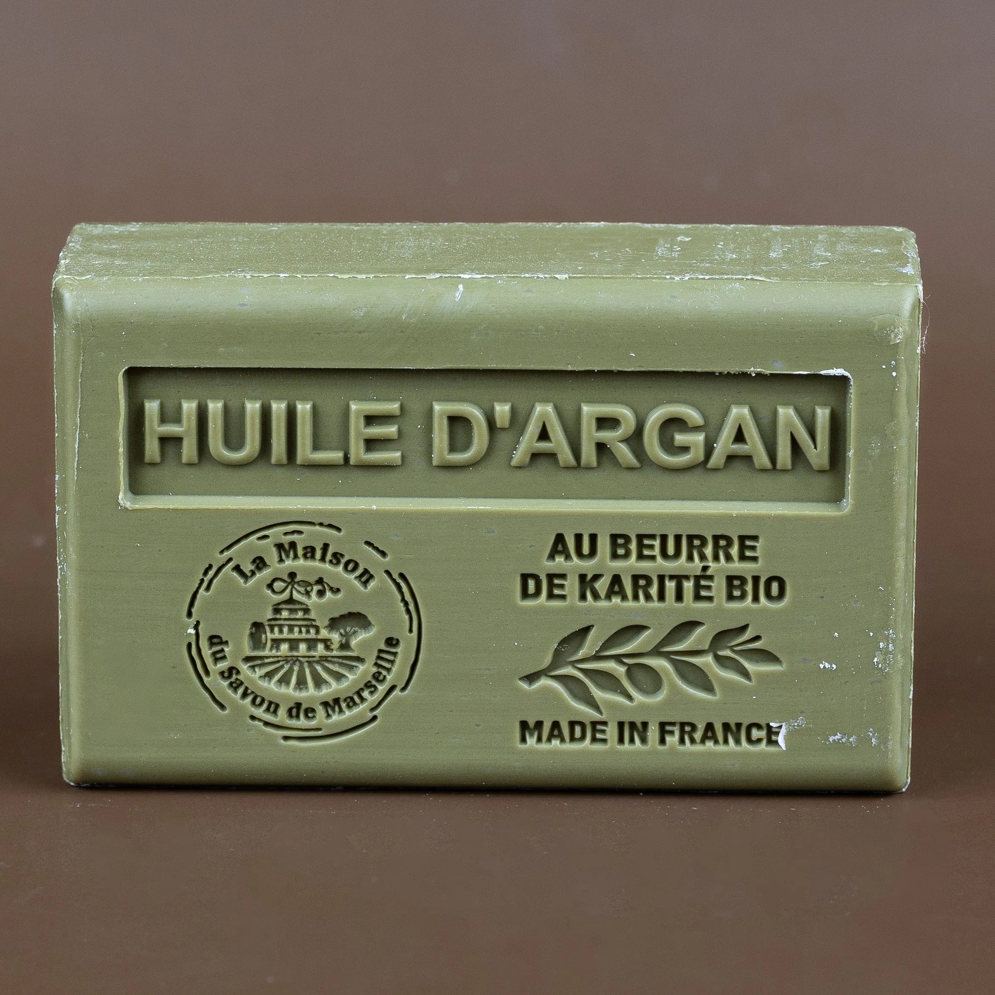 LA MAISON DU SAVON DE MARSEILLE Argan Oil French Soap with Organic Shea Butter, 125g French Soaps UK