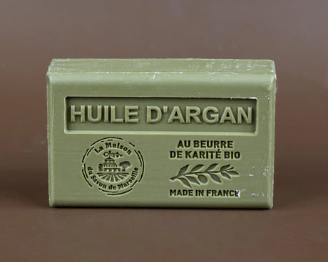 LA MAISON DU SAVON DE MARSEILLE Argan Oil French Soap with Organic Shea Butter, 125g French Soaps UK