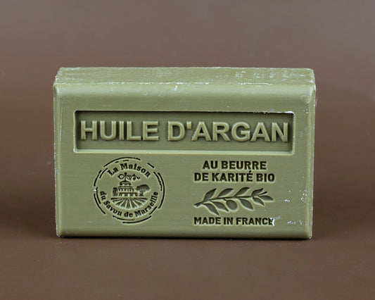 LA MAISON DU SAVON DE MARSEILLE Argan Oil French Soap with Organic Shea Butter, 125g French Soaps UK