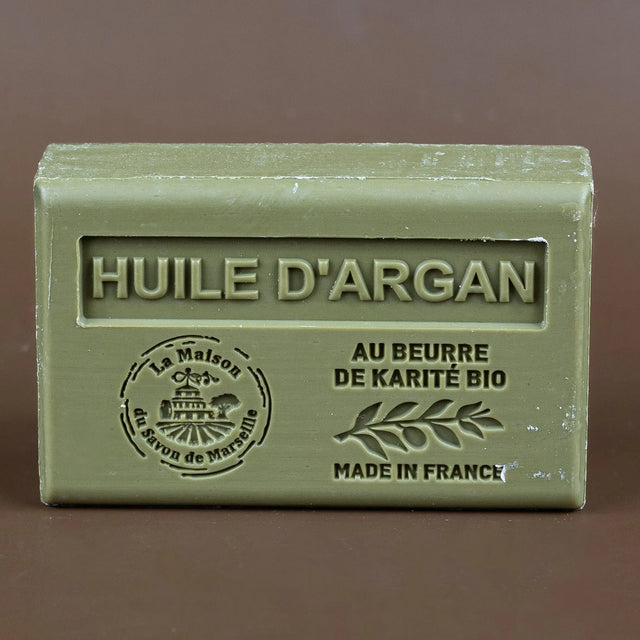 LA MAISON DU SAVON DE MARSEILLE Argan Oil French Soap with Organic Shea Butter, 125g French Soaps UK