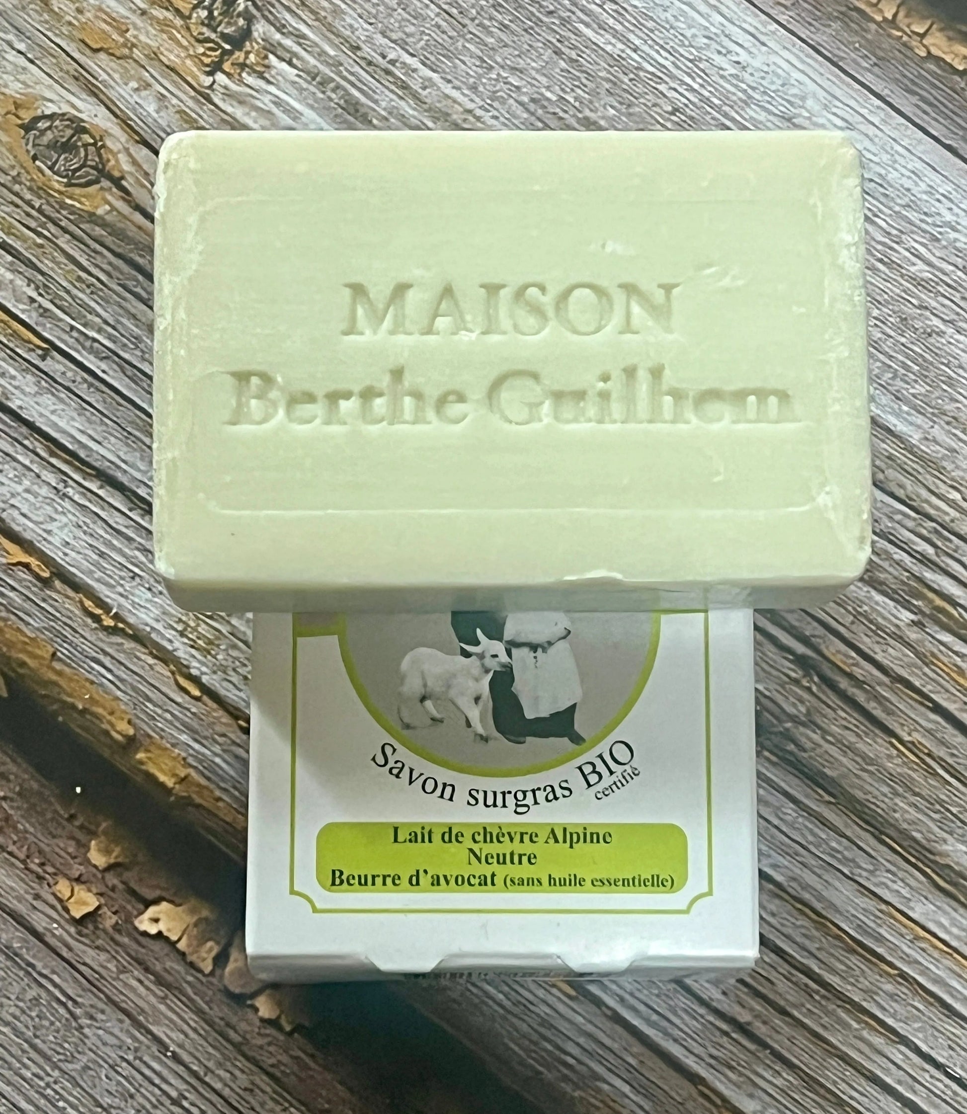 MAISON BERTHE GUILHEM Avocado Butter | Organic Alpine Goat's Milk | 100g French Soaps UK