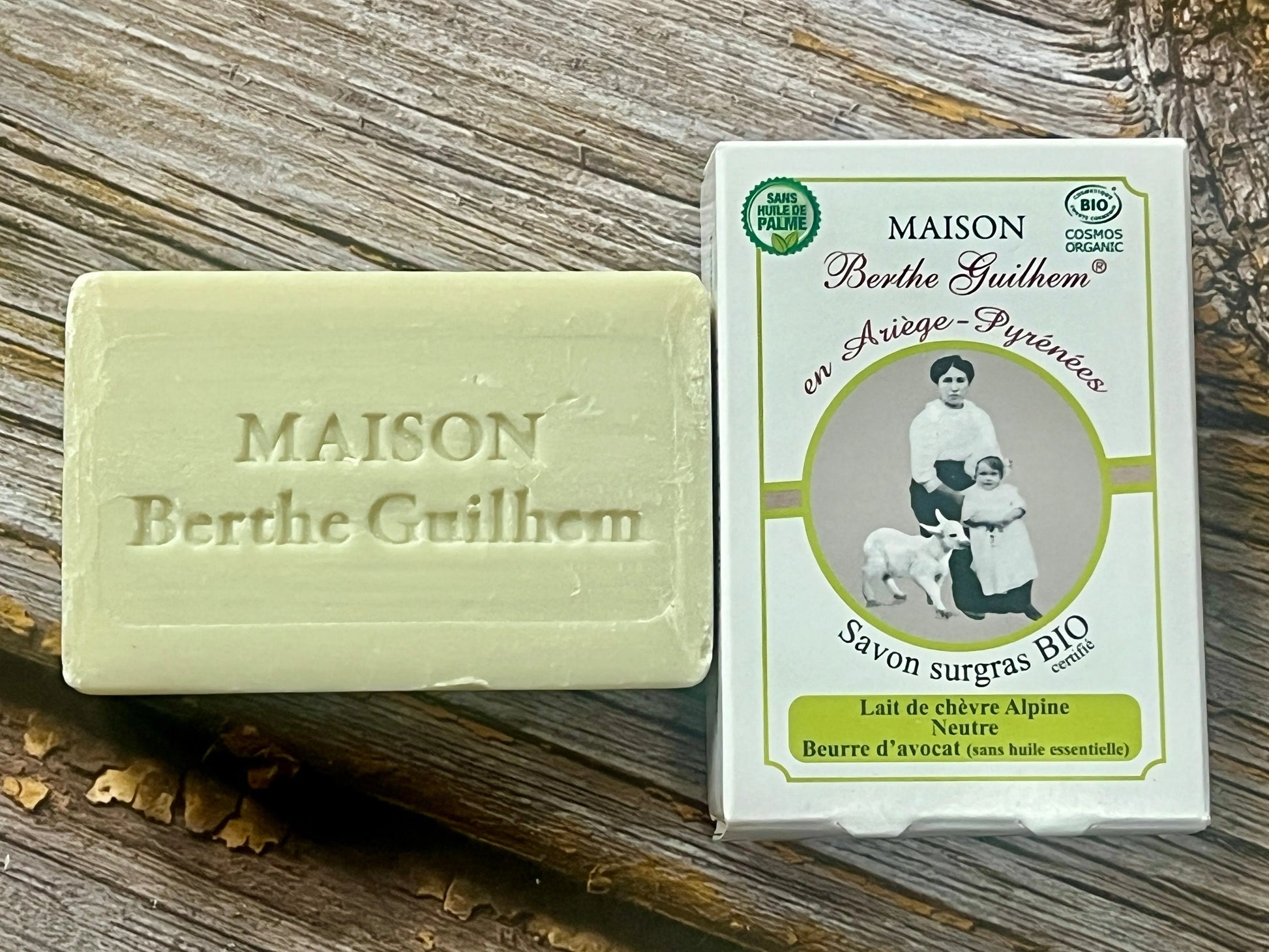 MAISON BERTHE GUILHEM Avocado Butter | Organic Alpine Goat's Milk | 100g French Soaps UK