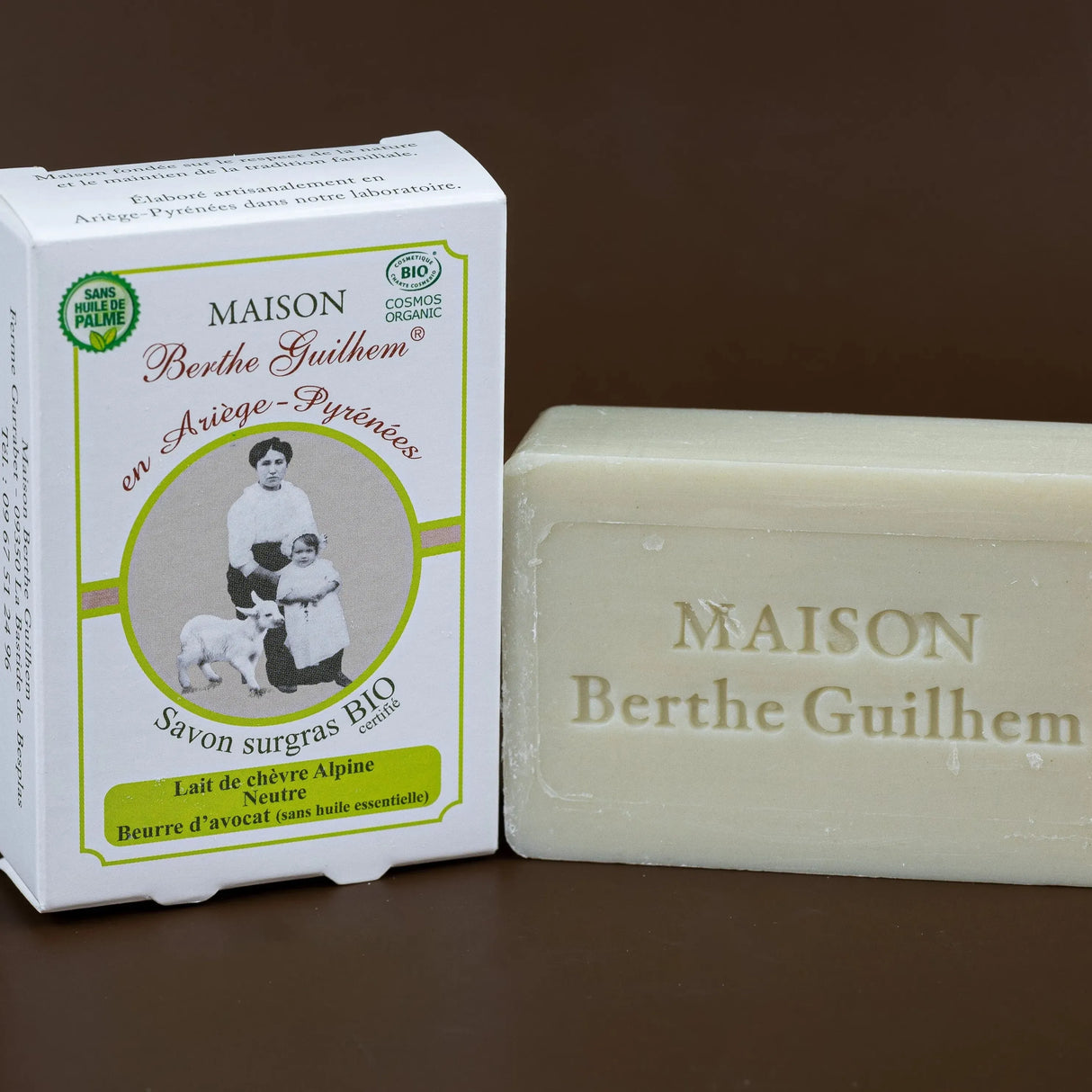 MAISON BERTHE GUILHEM Avocado Butter | Organic Alpine Goat's Milk | 100g French Soaps UK