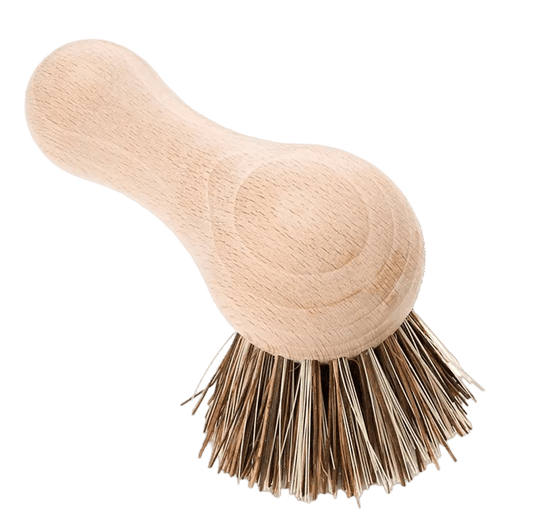 Beechwood Handle Pot Brush with Plant Fibre Bristles