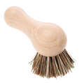 EDDINGTONS Beechwood Handle Pot Brush with Plant Fibre Bristles French Soaps UK