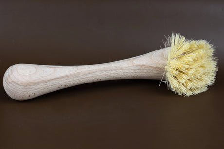 EDDINGTONS Beechwood Long Handled Dish Brush with Soft Animal Hail Bristles French Soaps UK