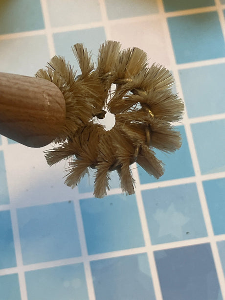 EDDINGTONS Beechwood Sink & Bath Plug Hole Brush French Soaps UK