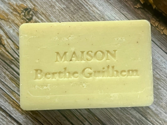 MAISON BERTHE GUILHEM Bergamot & Borage Oils | Organic Alpine Goat's Milk | 100g French Soaps UK