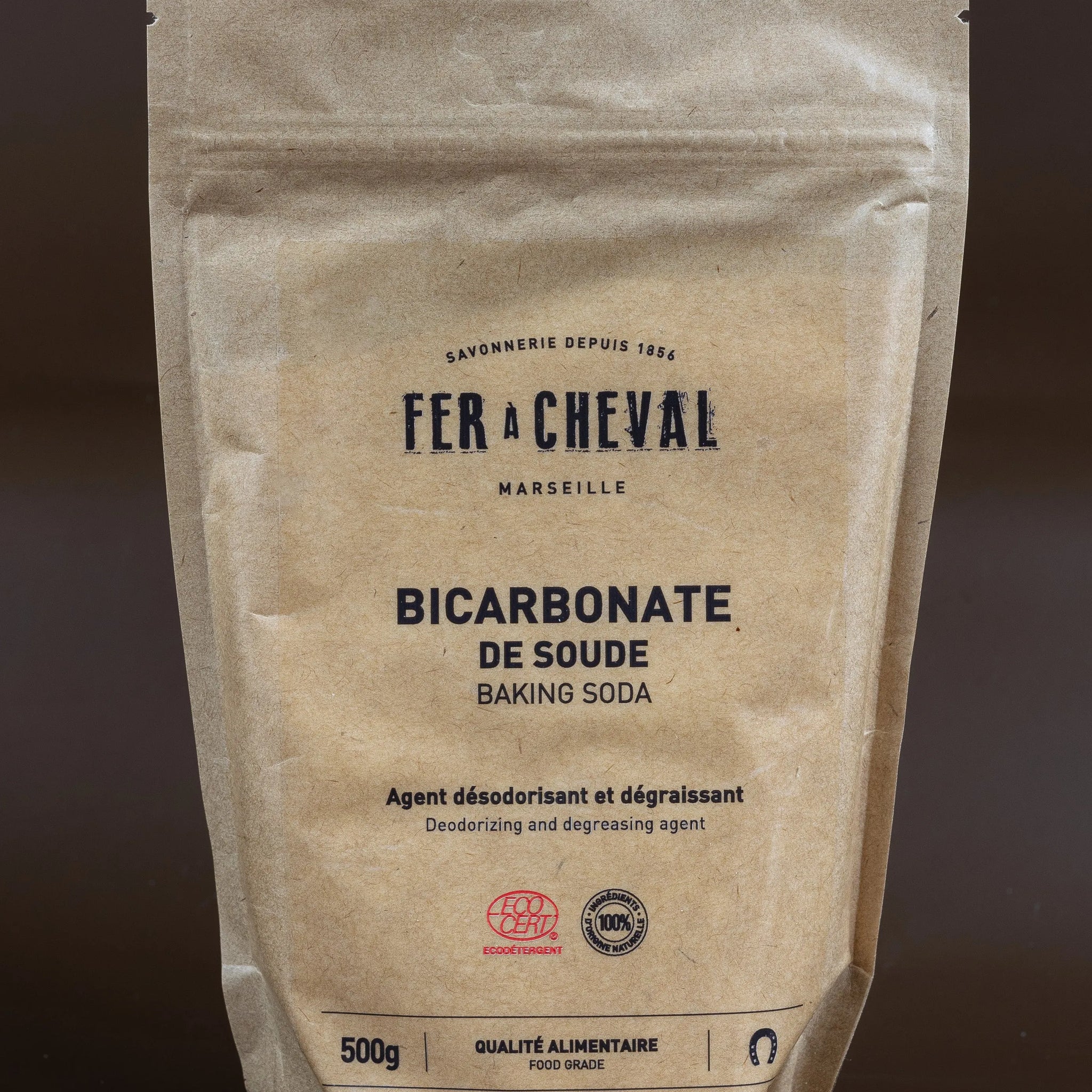 FER A CHEVAL Bicarbonate of Soda (Baking Soda) | Food Grade for Natural Home Cleaning | 500g French Soaps UK