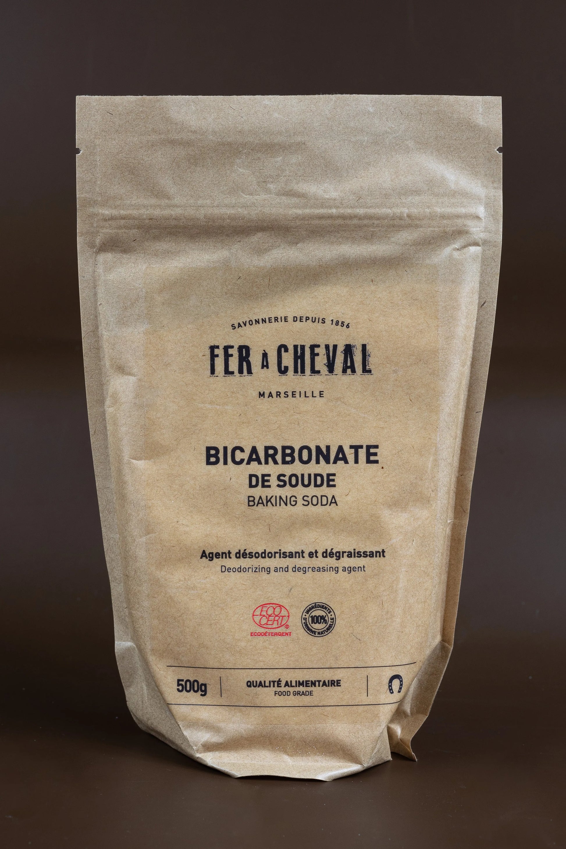 FER A CHEVAL Bicarbonate of Soda (Baking Soda) | Food Grade for Natural Home Cleaning | 500g French Soaps UK