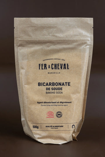 FER A CHEVAL Bicarbonate of Soda (Baking Soda) | Food Grade for Natural Home Cleaning | 500g French Soaps UK