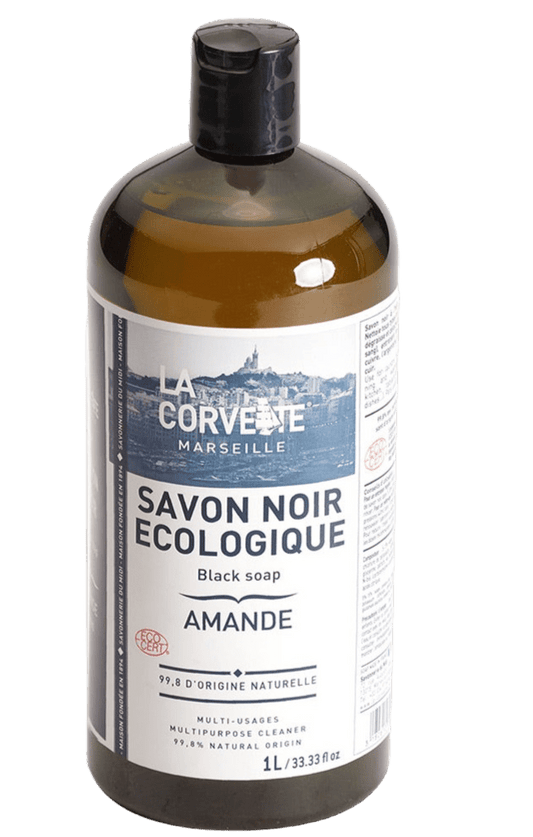 Black Liquid Soap, Almond & Linseed Oil | 1L