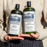 LA CORVETTE Black Liquid Soap, Almond & Linseed Oil | 1L French Soaps UK