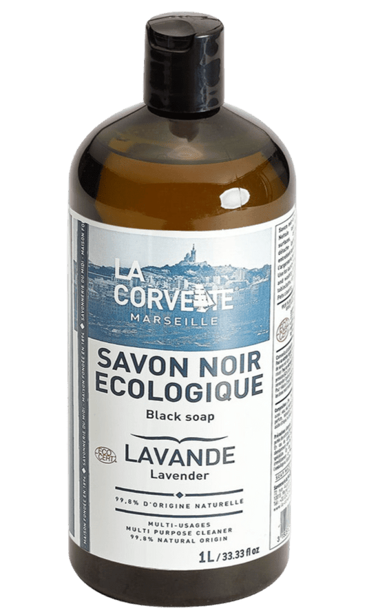 Black Liquid Soap, Lavender & Linseed Oil | 1L