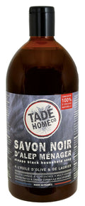 TADÉ PAYS DU LEVANT Black Liquid Soap, Olive & Laurel Oil, 1L French Soaps UK