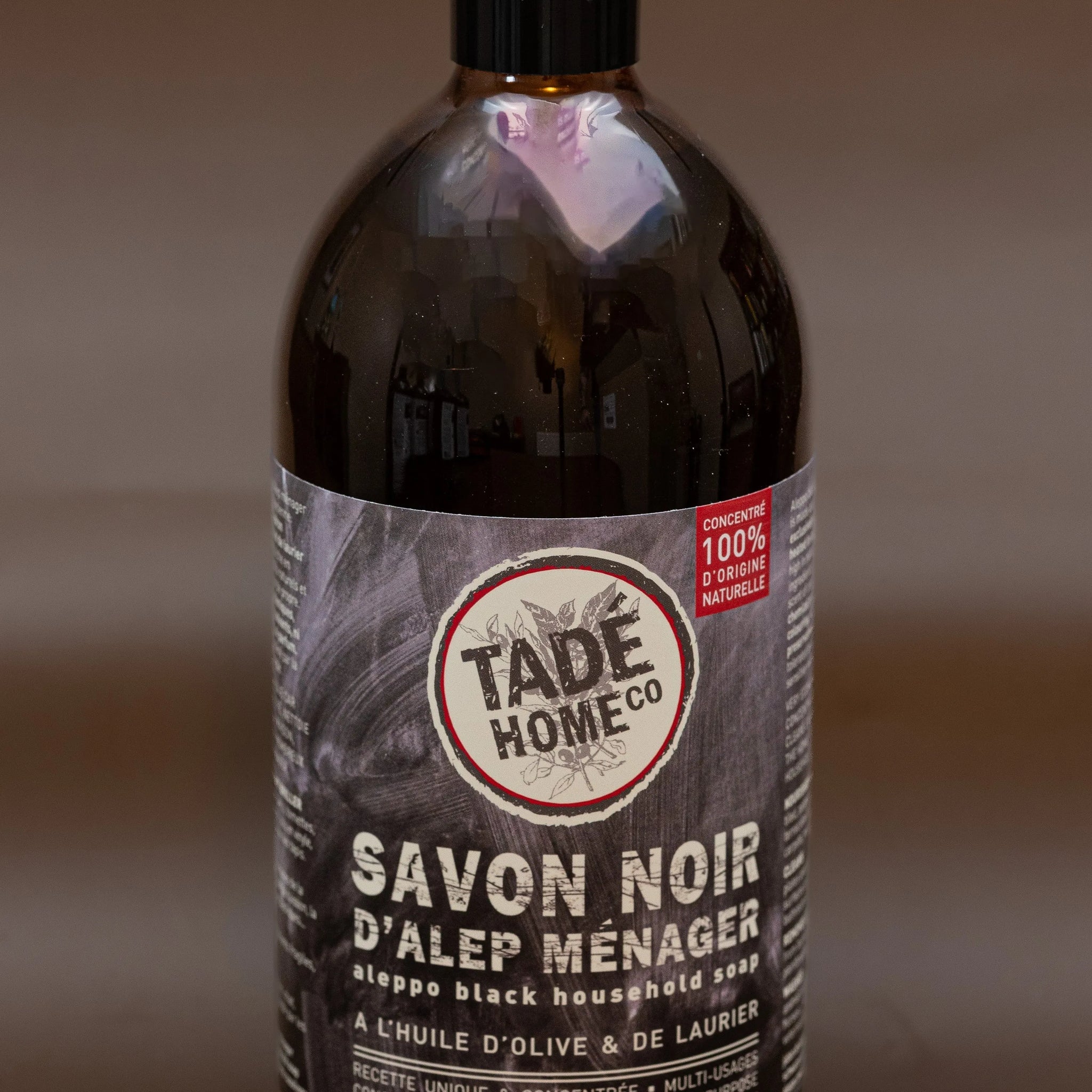 TADÉ PAYS DU LEVANT Black Liquid Soap, Olive & Laurel Oil, 1L French Soaps UK