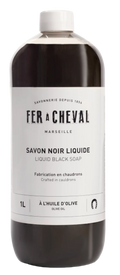 FER A CHEVAL Black Liquid Soap, Olive Oil | 1L French Soaps UK