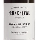 FER A CHEVAL Black Liquid Soap, Olive Oil | 1L French Soaps UK
