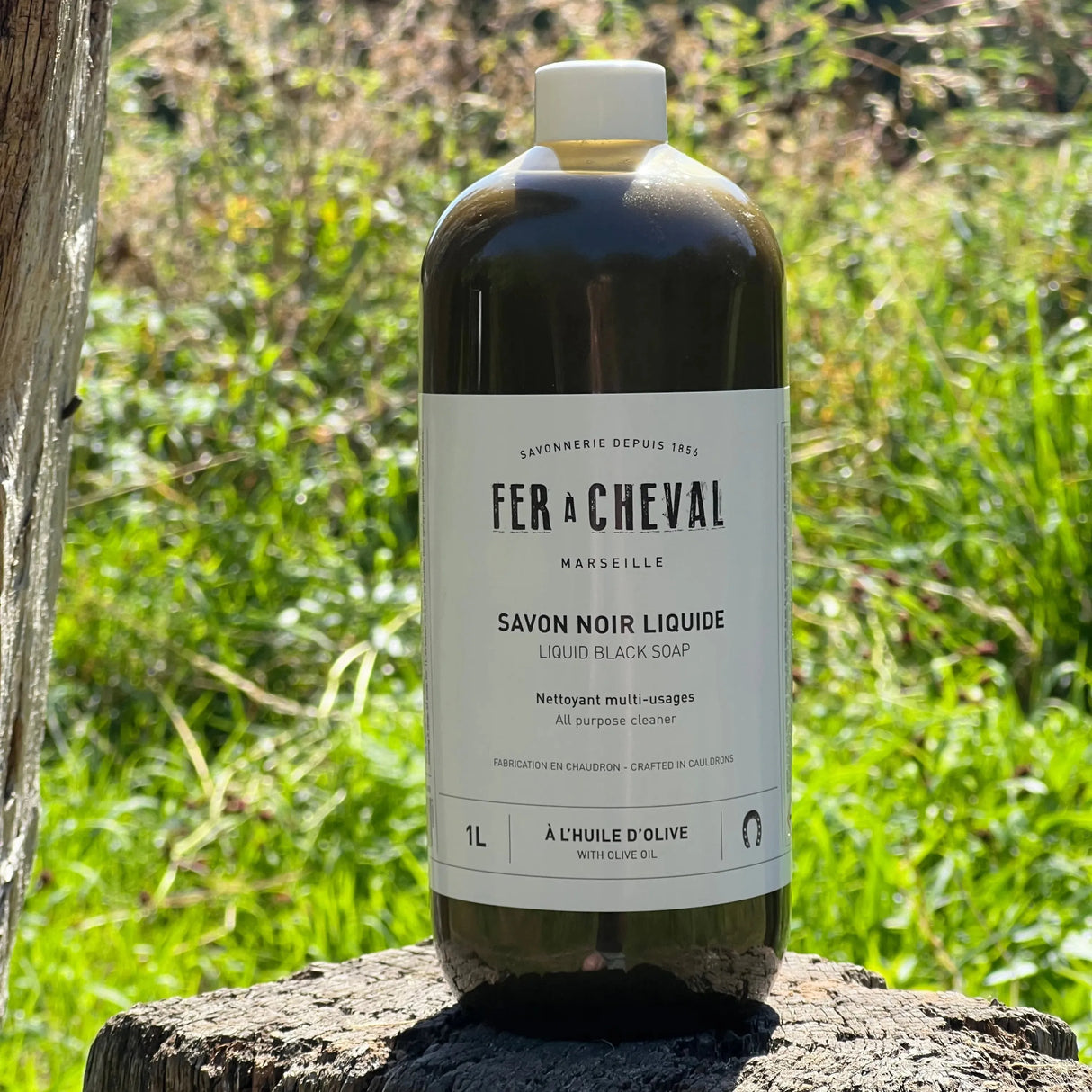 FER A CHEVAL Black Liquid Soap, Olive Oil | 1L French Soaps UK