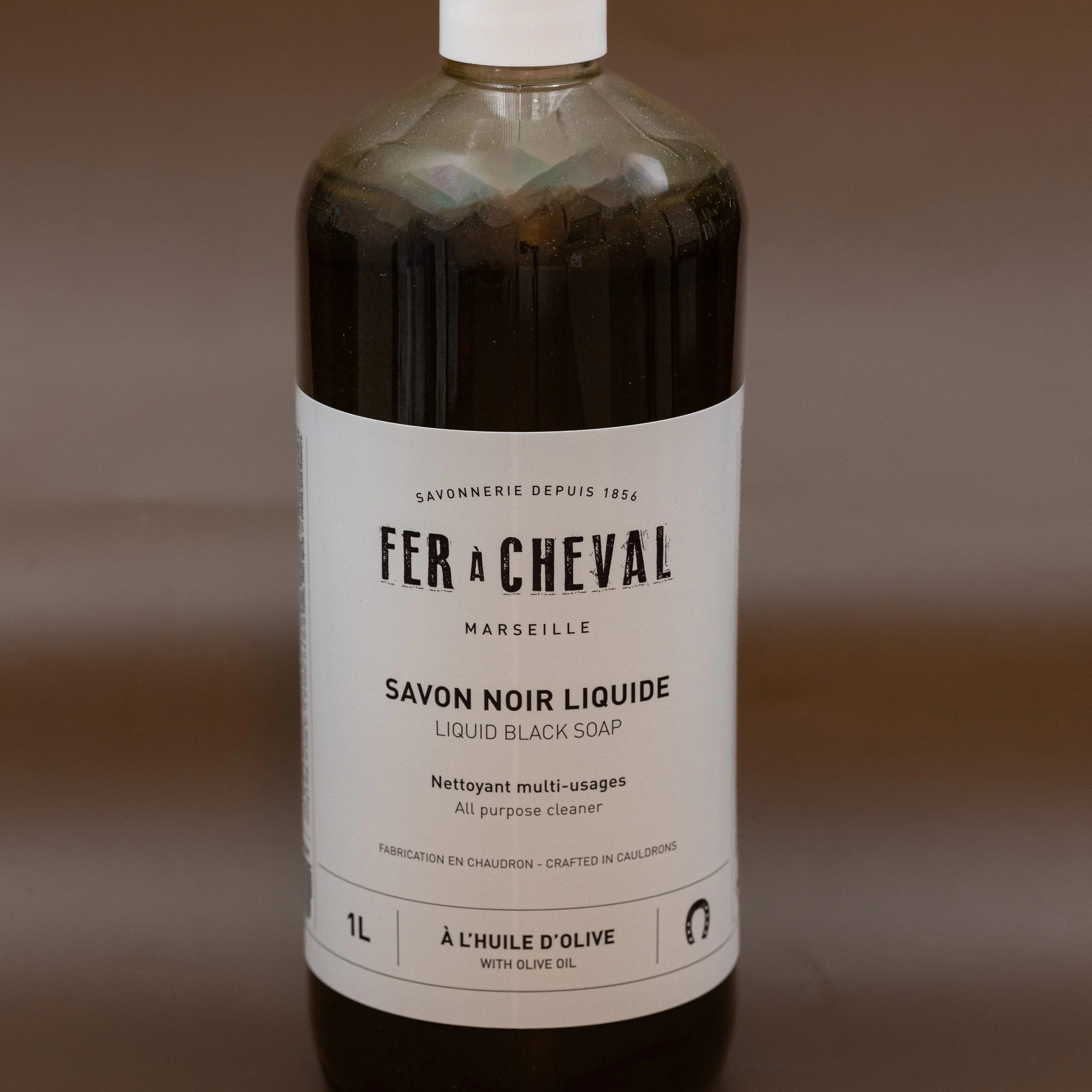 FER A CHEVAL Black Liquid Soap, Olive Oil | 1L French Soaps UK