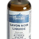 LA CORVETTE Black Liquid Soap, Olive Oil | 1L French Soaps UK