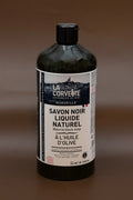 LA CORVETTE Black Liquid Soap, Olive Oil | 1L French Soaps UK