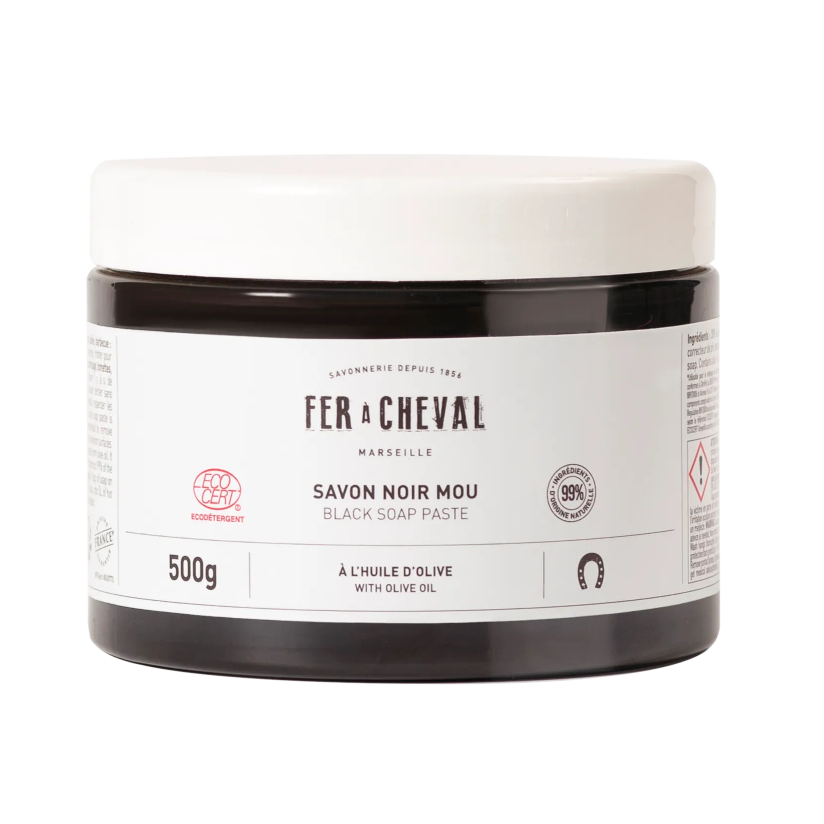 FER A CHEVAL Black Soap Paste with Olive Oil | 500g French Soaps UK