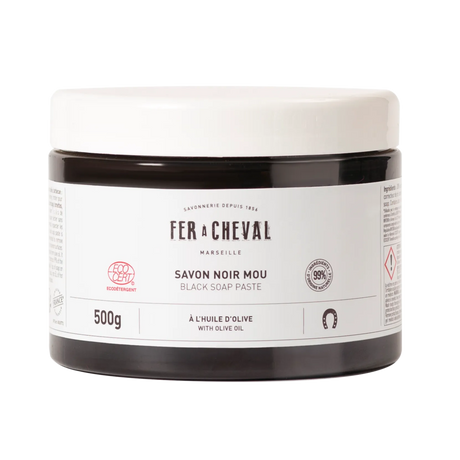 FER A CHEVAL Black Soap Paste with Olive Oil | 500g French Soaps UK