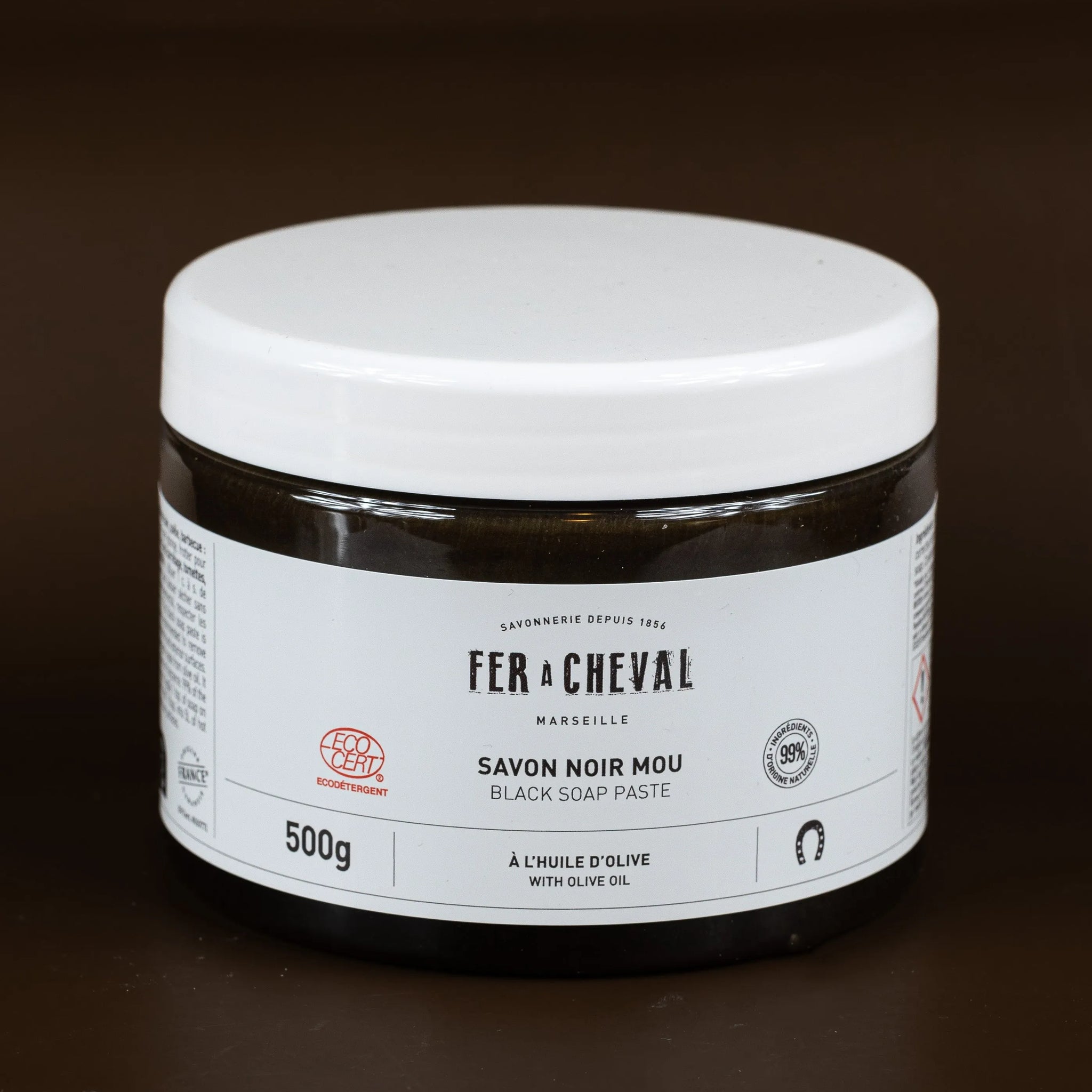 FER A CHEVAL Black Soap Paste with Olive Oil | 500g French Soaps UK