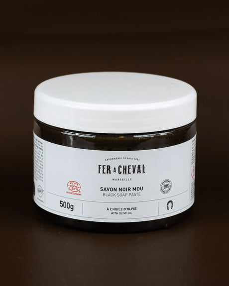 FER A CHEVAL Black Soap Paste with Olive Oil | 500g French Soaps UK