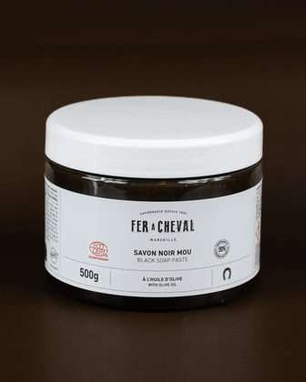 FER A CHEVAL Black Soap Paste with Olive Oil | 500g French Soaps UK