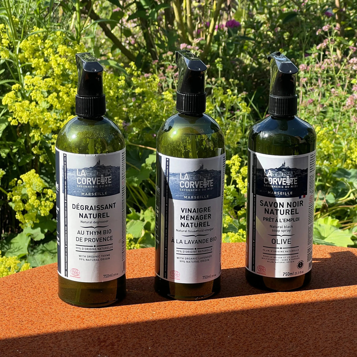LA CORVETTE Black Soap Spray, Olive Oil |  750ml French Soaps UK
