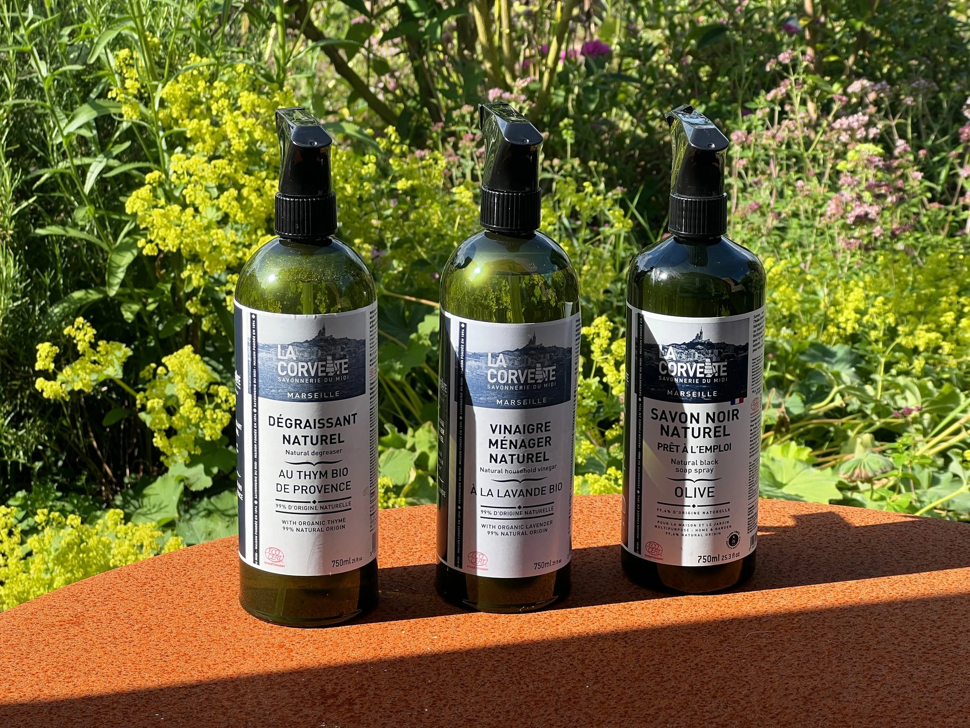 LA CORVETTE Black Soap Spray, Olive Oil |  750ml French Soaps UK