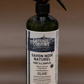 LA CORVETTE Black Soap Spray, Olive Oil |  750ml French Soaps UK