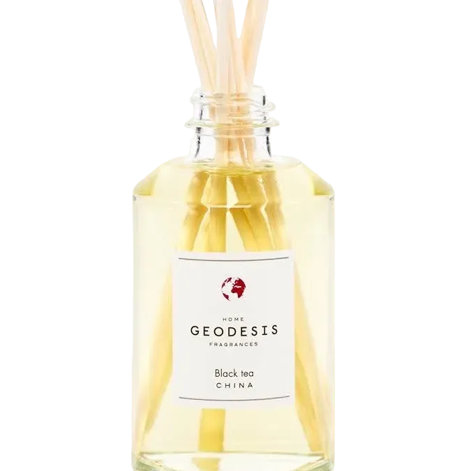 GEODESIS Black Tea, China, Reed Diffuser by Geodesis French Soaps UK