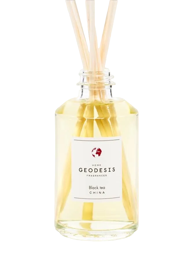 GEODESIS Black Tea, China, Reed Diffuser by Geodesis French Soaps UK