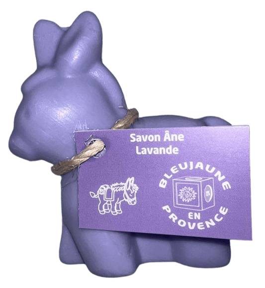 BLEU JAUNE Donkey Shaped Soap, Lavender Fragrance with Organic Shea Butter | 150g French Soaps UK