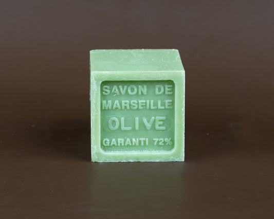 BLEU JAUNE Olive, Shea Butter Fragranced Marseille Cube, 72% | 100g French Soaps UK