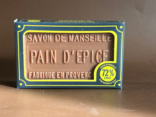 BLEU JAUNE Pain d'Épices, Marseille Soap with Shea Butter | 100g French Soaps UK