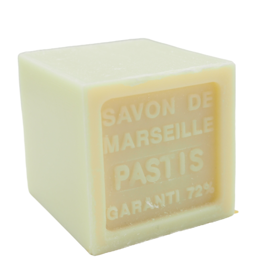 BLEU JAUNE Pastis (Aniseed), Shea Butter Marseille Cube | 100g French Soaps UK