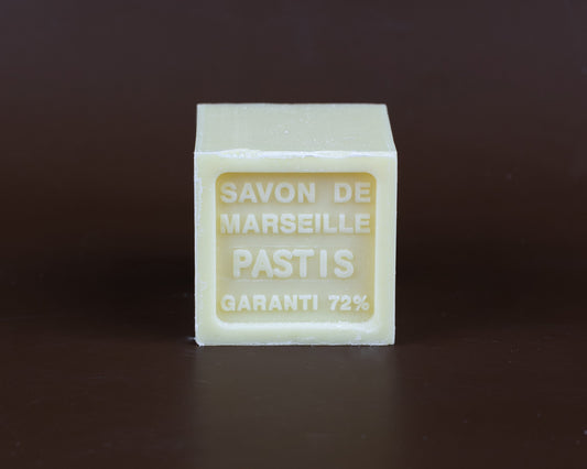 BLEU JAUNE Pastis (Aniseed), Shea Butter Marseille Cube | 100g French Soaps UK