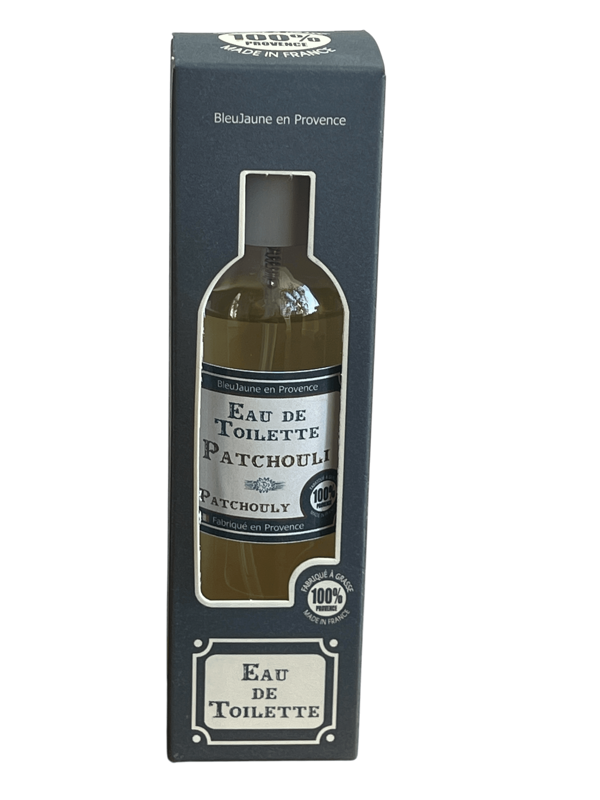 BLEU JAUNE Patchouli, Eau de Toilette from Grasse | 100ml French Soaps UK