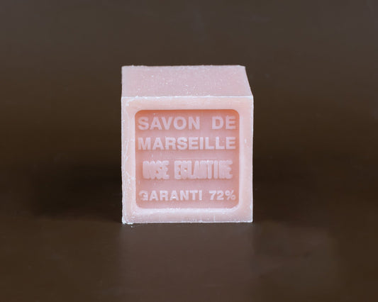 BLEU JAUNE Rose, Shea Butter Marseille Cube, 100g French Soaps UK