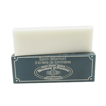 BLEU JAUNE Stain Removing Soap Bar,  Sommières Clay and Orange Oil | 100g French Soaps UK
