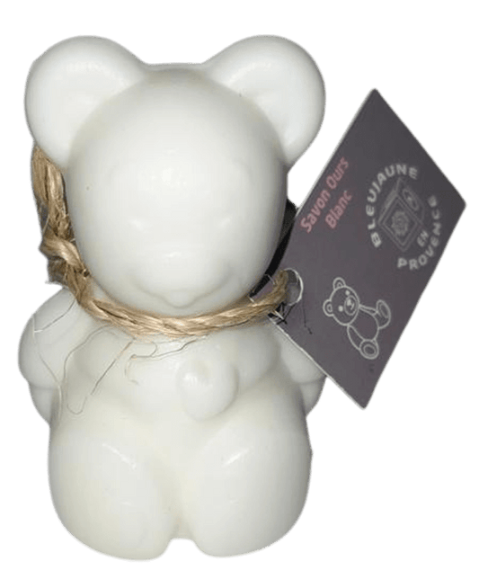 BLEU JAUNE Teddy Bear Shaped Soap, Enriched with Donkey's Milk | 150g French Soaps UK