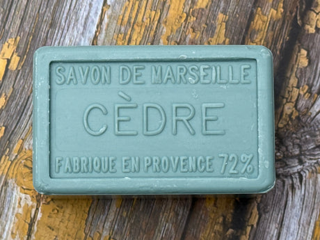 BLEU JAUNE Blue Cedar, Marseille Bath & Shower Bar | 250g French Soaps UK