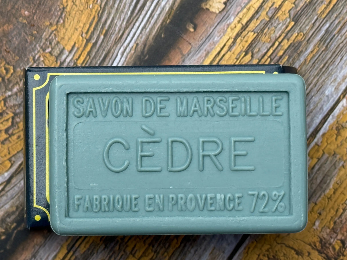 BLEU JAUNE Blue Cedar, Marseille Soap with Shea Butter | 100g French Soaps UK