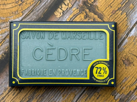 BLEU JAUNE Blue Cedar, Marseille Soap with Shea Butter | 100g French Soaps UK
