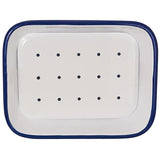 TADÉ PAYS DU LEVANT Blue & White Enamel Soap Dish - Large French Soaps UK