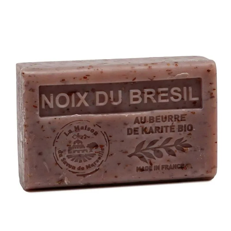 LA MAISON DU SAVON DE MARSEILLE Brazil Nut Exfoliating French Soap with Organic Shea Butter, 125g French Soaps UK